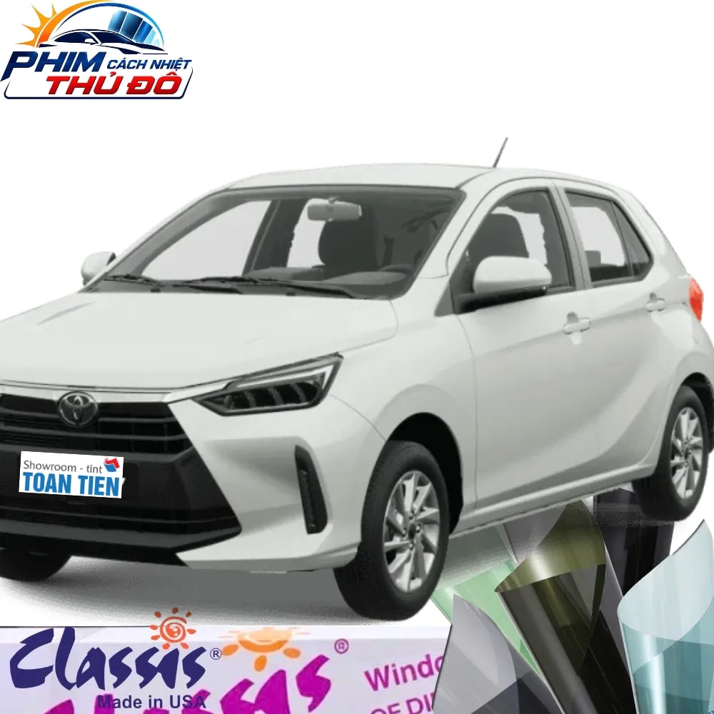 PHIM CÁCH NHIỆT CLASSIS GÓI SUPER FILM CHO XE TOYOTA WIGO: GIẢI PHÁP CHỐNG NÓNG TOÀN DIỆN CHO XE ĐÔ THỊ CỠ NHỎ
