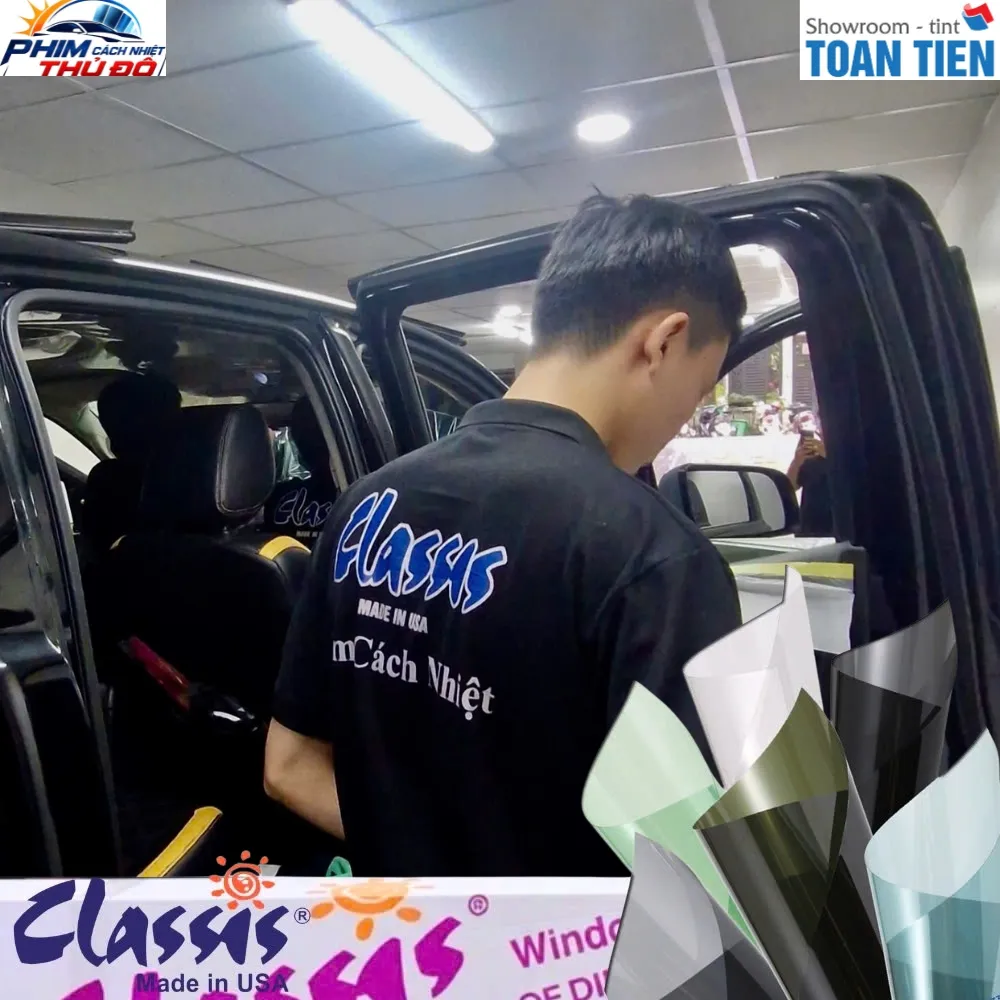 Dán Phim Cách Nhiệt Classis Gói Super Film Cho Xe Ford Ranger – Kính lái mã Spectra35 - Kính sườn và hậu mã Black20, Black10