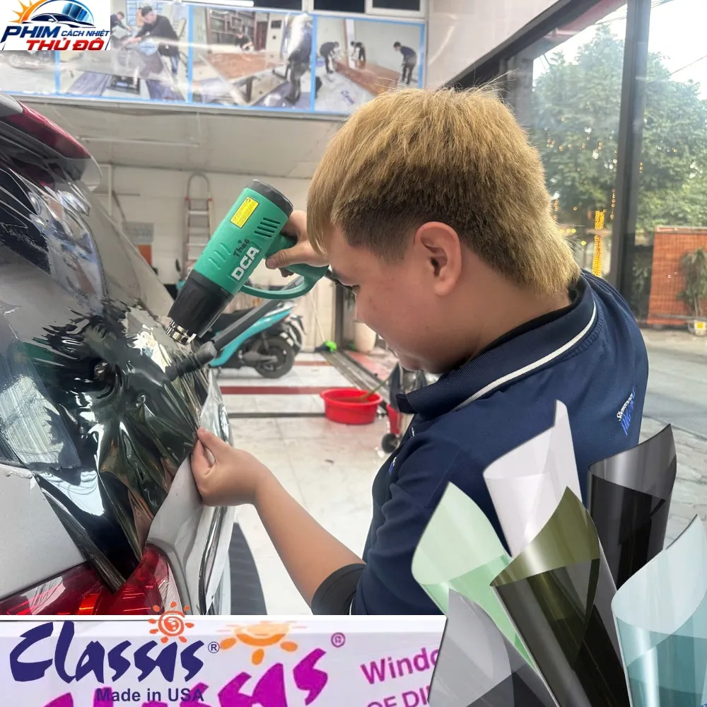 Dán Phim Cách Nhiệt Classis Gói Super Film Cho Xe Hyundai Ioniq – Kính lái mã Spectra35 - Kính sườn và hậu mã Black20, Black10