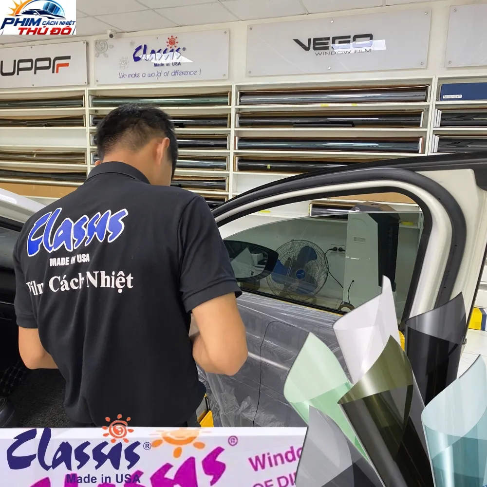 Dán Phim Cách Nhiệt Classis Gói Super Film Cho Xe Hyundai Stargazer – Kính lái mã Spectra35 - Kính sườn và hậu mã Black20, Black10