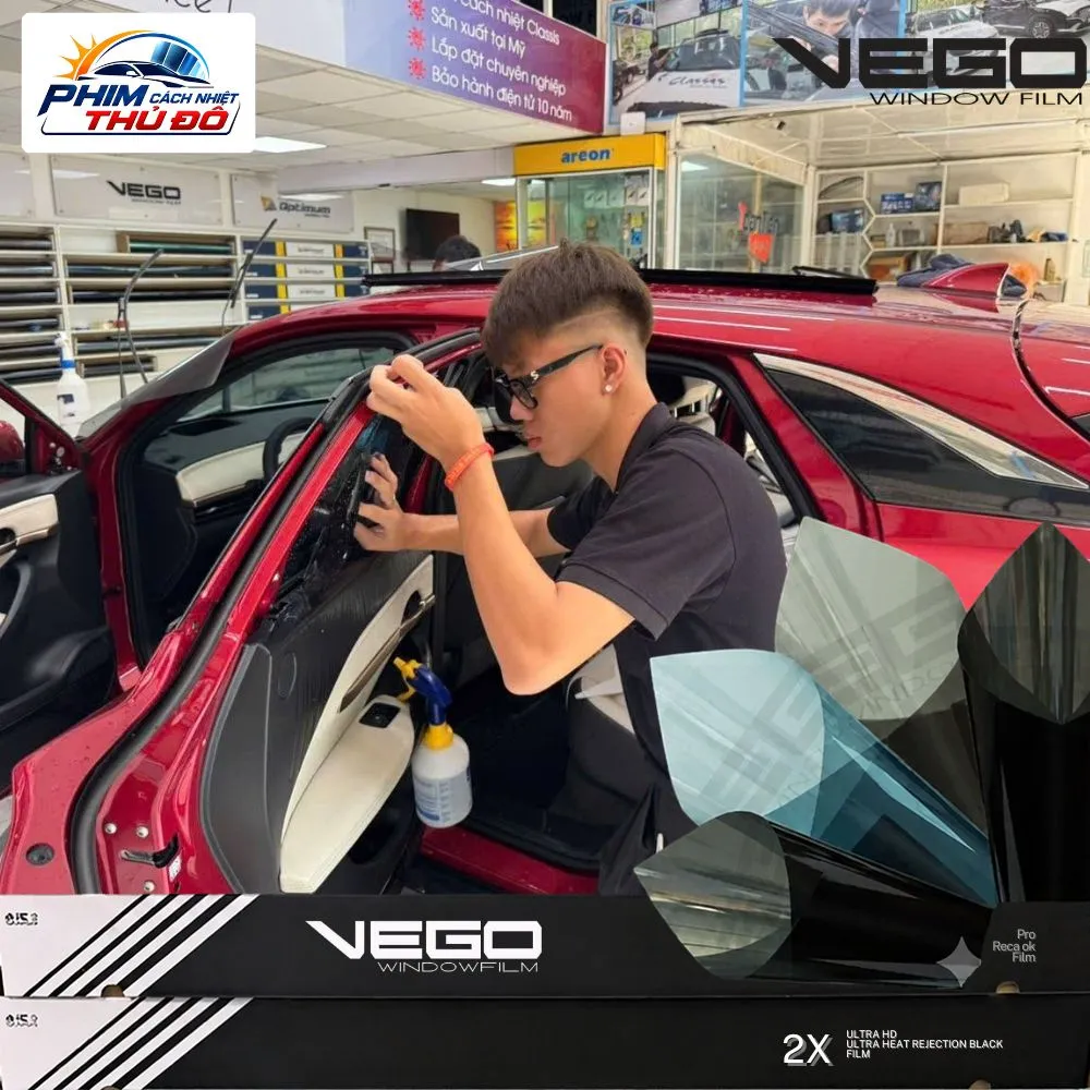 Dán phim cách nhiệt Vego Malaysia cho VinFast VF6 (Gói Đặc Biệt: Kính lái Top 40 Pro + Kính sườn & Hậu IR 2090HD)